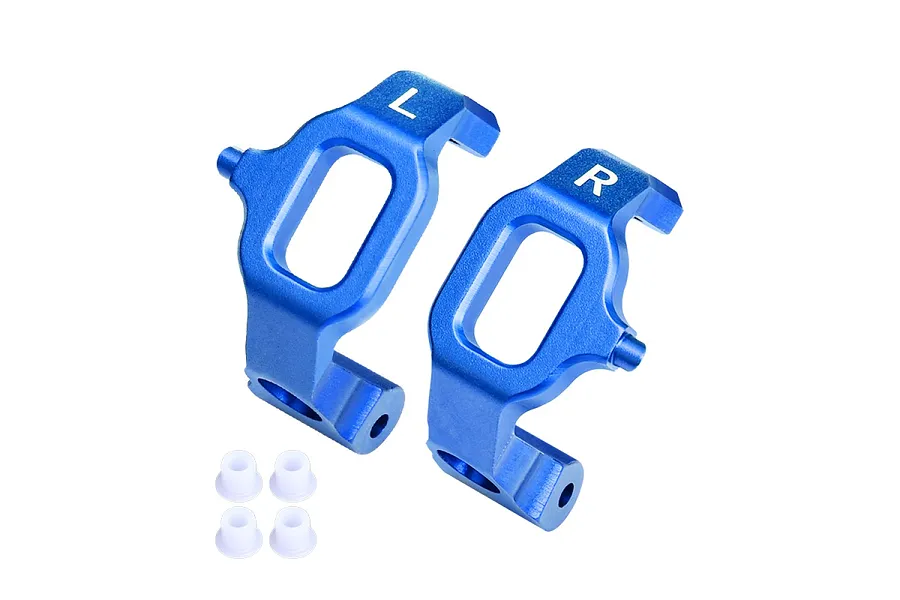 GPM Aluminium Steering Hub Carriers (C-Hub) 2Pcs - Blue image 129310
