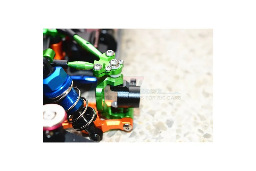 GPM Aluminium Steering Hub Carriers (C-Hub) 2Pcs - Blue image 3