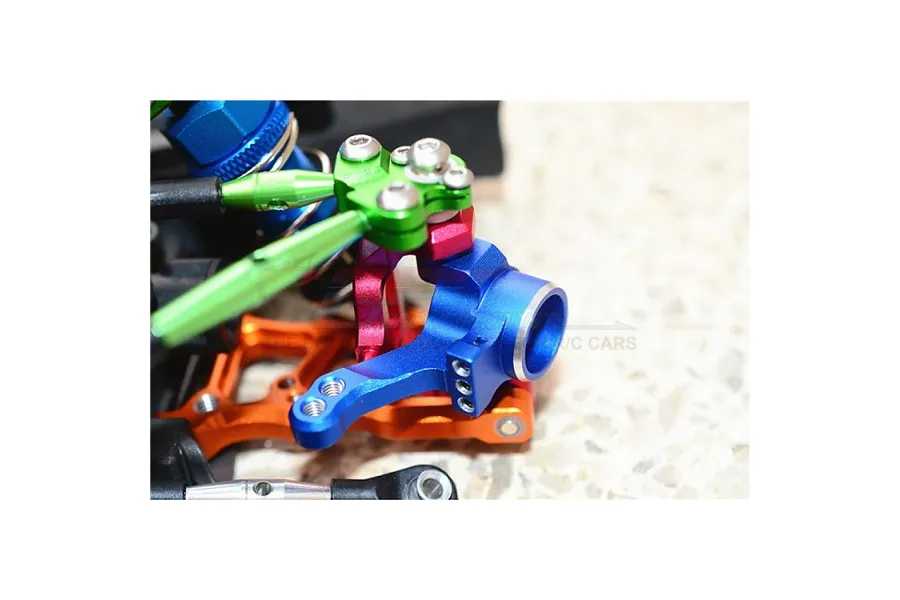 GPM Aluminium Steering Hub Carriers (C-Hub) 2Pcs - Blue image 5
