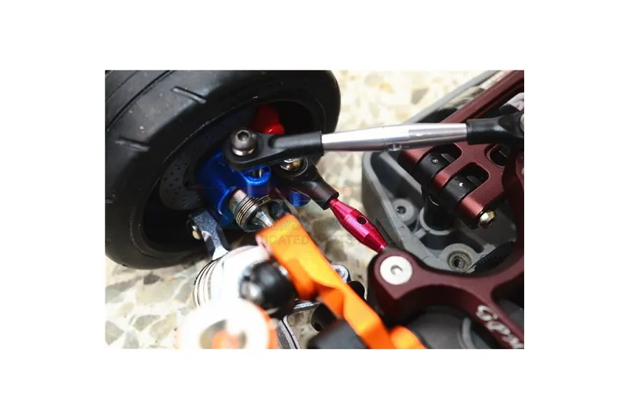 GPM Aluminium Rear Hub Carriers 2Pcs - Red image 129324