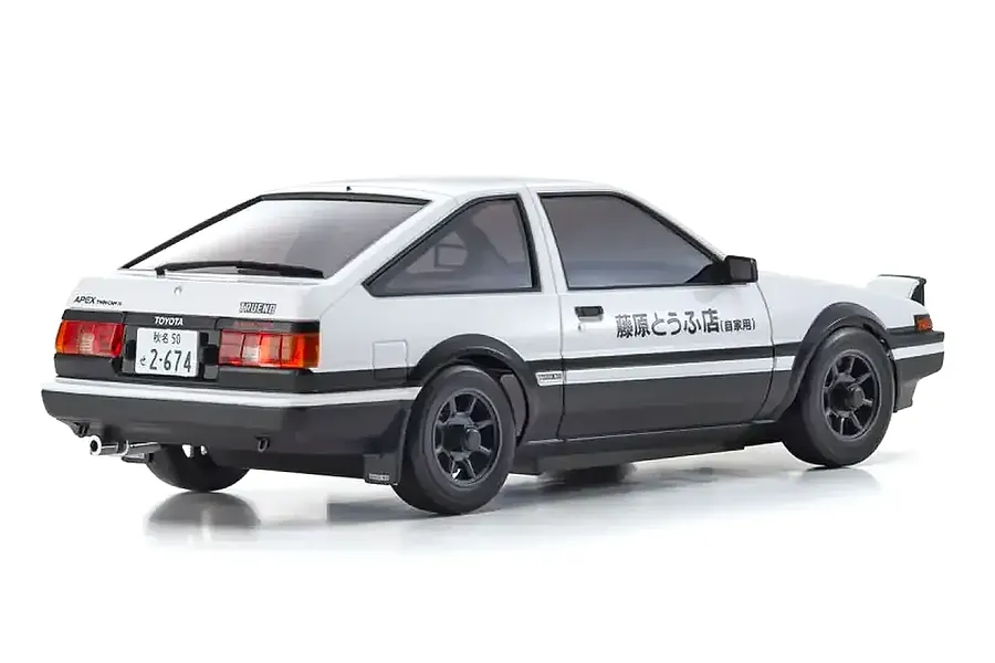 Kyosho Mini-Z Sprinter Trueno AE86 Initial D RC Drift Car Electric AWD RTR - White Panda image 129457