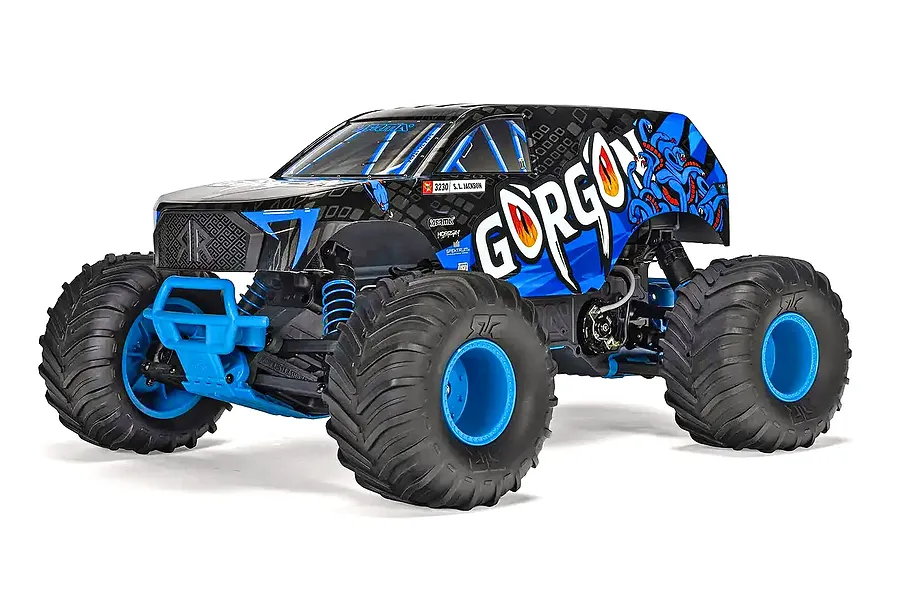ARRMA GORGON Mega 550 RC Monster Truck Electric 2WD 1/10 Scale RTR - Blue image 129462