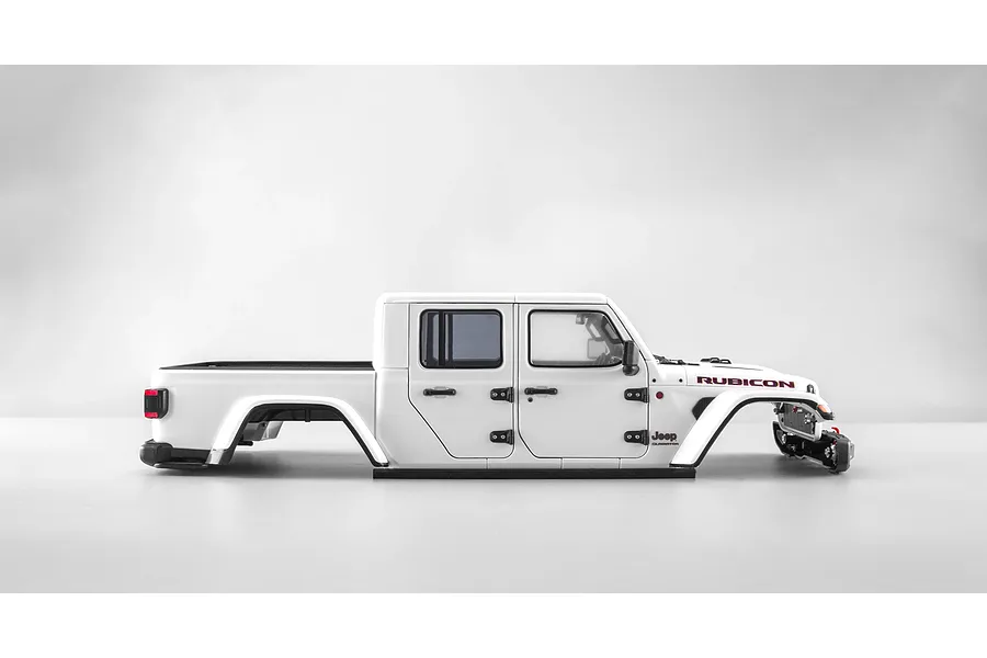 Killerbody 1/10 Jeep Gladiator Rubicon Unpainted Hard Body Kit - White image 129519