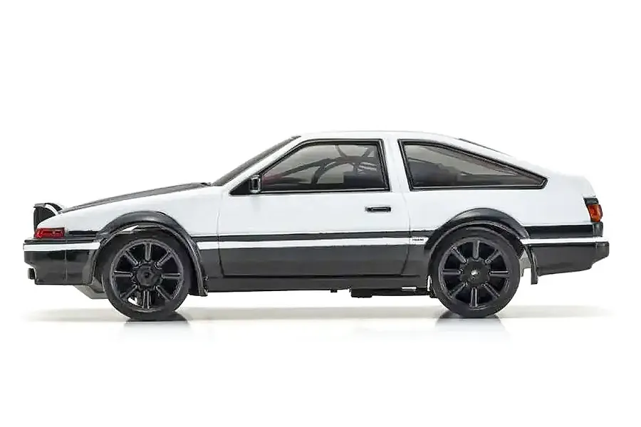 Kyosho First Mini-Z Toyota Sprinter Trueno AE86 RC Car Electric 2WD 1/28 RTR - White/Black image 129532
