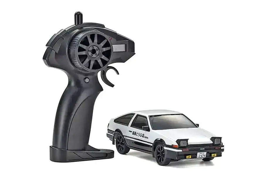 Kyosho First Mini-Z Initial D Toyota Trueno AE86 RC Car Electric 2WD 1/28 RTR - White/Black image 129566