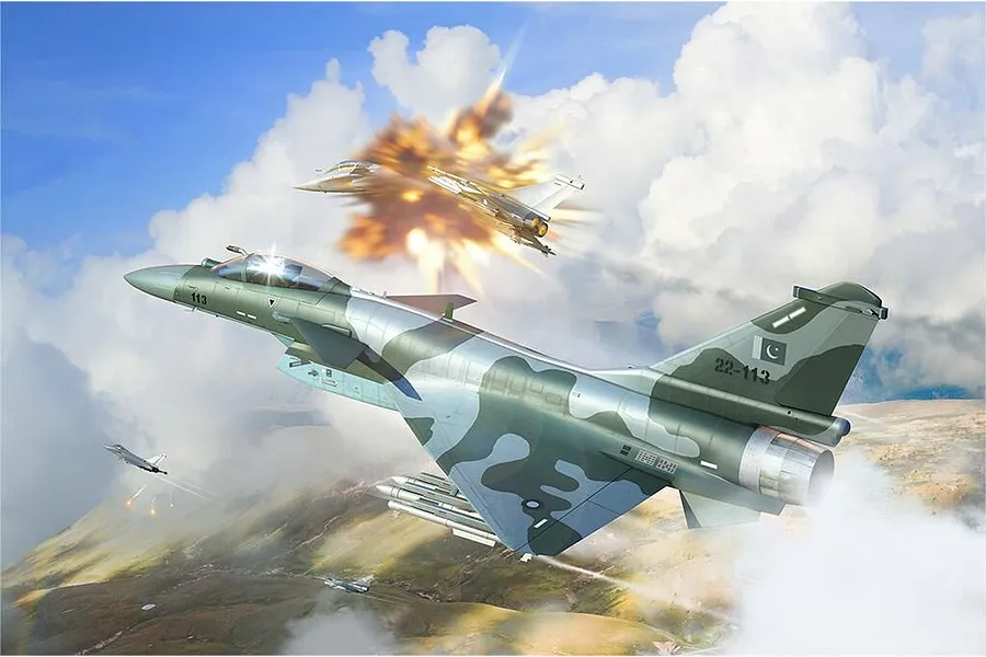 Trumpeter 1/72 PAF J-10CE Multi-Role and IAF Rafale Jet Fighters 2 in 1 Scaled Plastic Model Kit Set image 129602