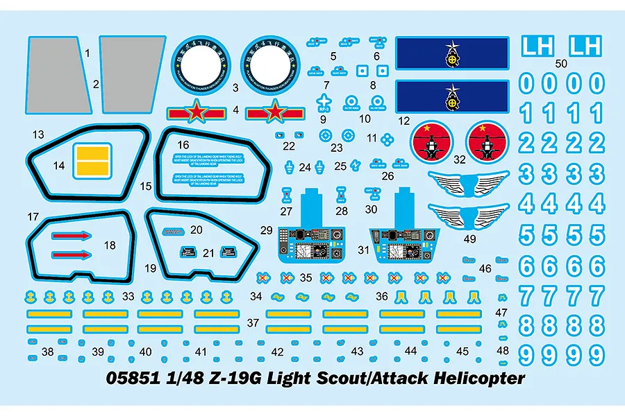 Trumpeter 1/48 Z-19G Light Scout/Attack Helicopter Scaled Plastic Model Kit image 129633