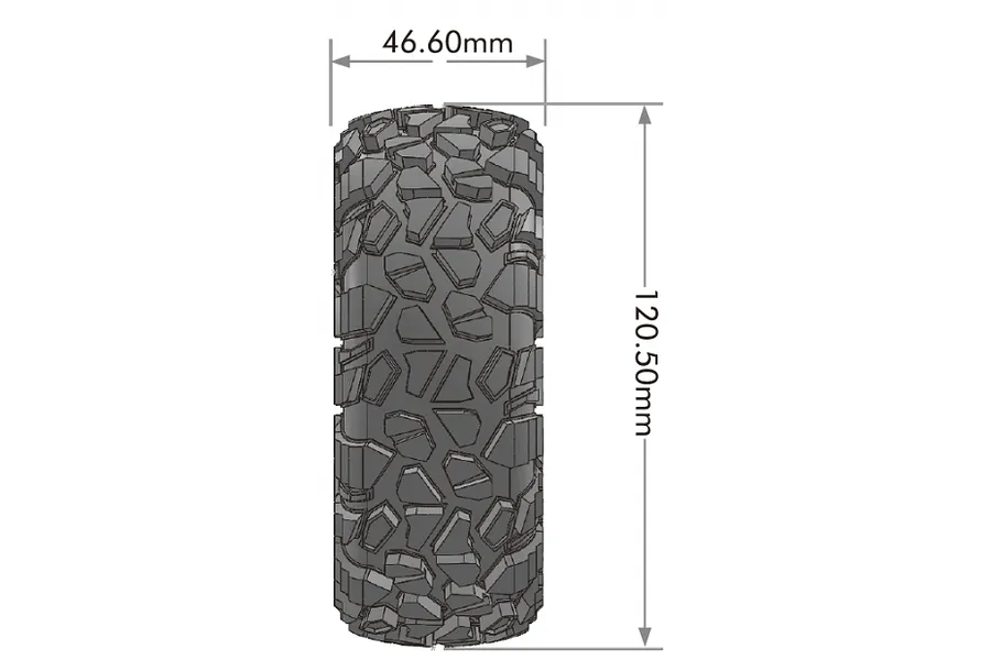 Louise 1.9&amp;quot; CR-Gravelstage Tyres (Super Soft Compound) on Black Rims - Glued Wheels 2Pcs image 2