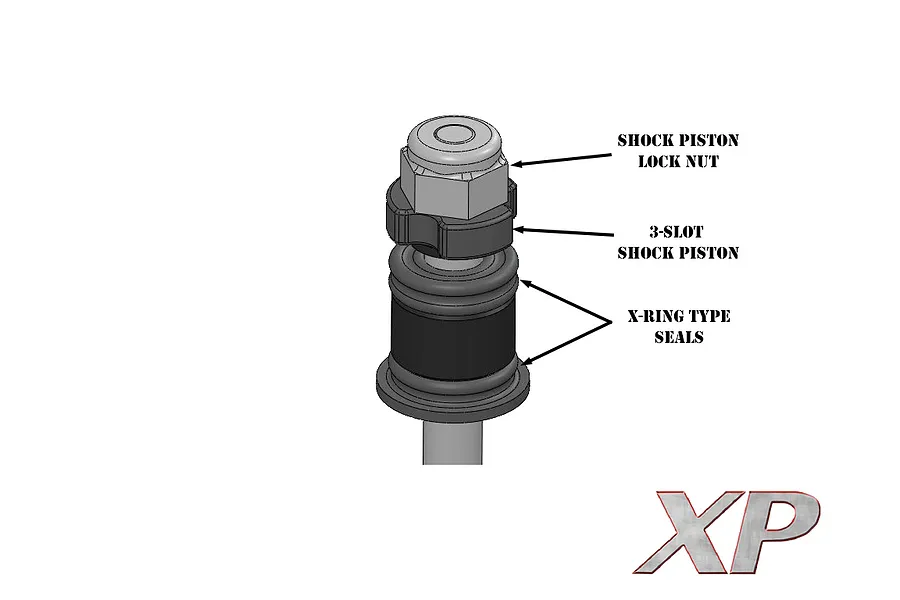 Reefs RC Aluminium 80mm Adjustable XP Shocks 2Pcs - Black image 129780