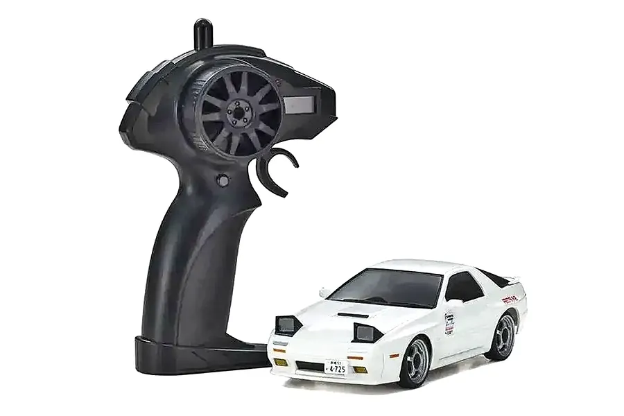 Kyosho First Mini-Z Initial D Mazda Savanna RX-7 FC3S RC Car Electric 2WD 1/28 RTR - White image 129927