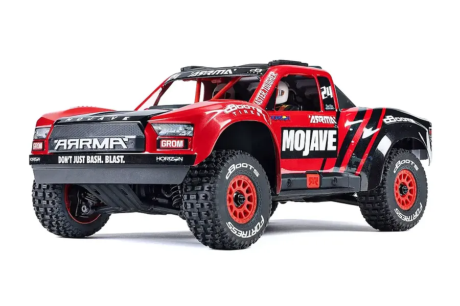 ARRMA Mojave Grom Mega 380 4X4 RC Short Course Truck Electric 4WD 1/16 Scale RTR - Red/Black image 129954