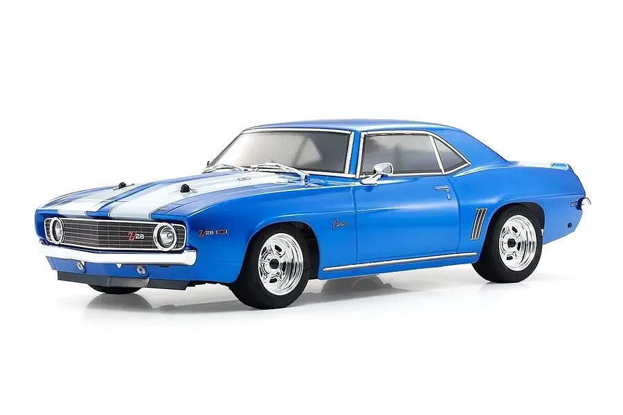 Kyosho Fazer Mk2 1969 Chevrolet Camaro Z28 RC Car Electric 4WD 1/10 Scale RTR - Le Mans Blue image 130092