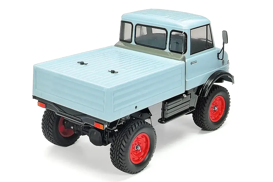 Tamiya CC-02 Mercedes Benz Unimog 406 Series U900 RC Rock Crawler Electric 4WD 1/10 Scale Kit - Blue/Grey image 130116