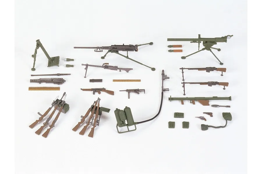 Tamiya 1/35 U.S. Infantry Weapons Set Scaled Plastic Model Kit image 130180
