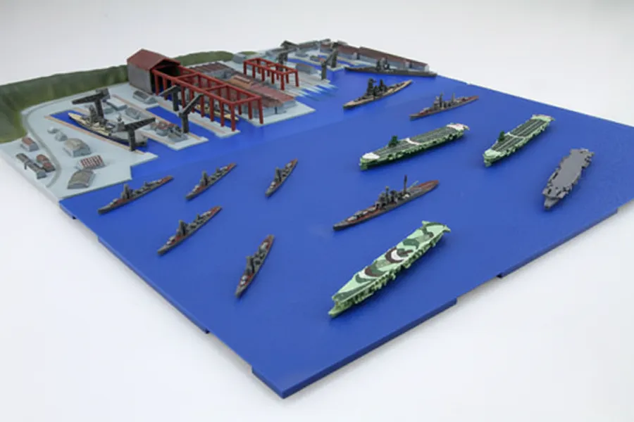 Fujimi 1/3000 Remaining Vessel Set [Type Unryu/Ryuho/Hiyo/Aoba] &amp;amp; Scenery Scaled Plastic Model Kit image 130189