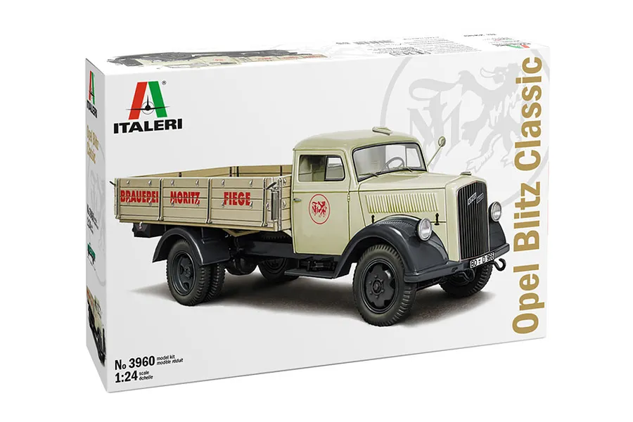 Italeri 1/24 Opel Blitz Classic Truck Scaled Plastic Model Kit image 130278