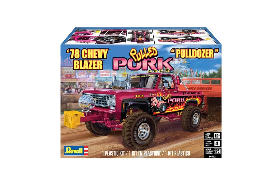 Revell 1/24 1978 Chevy Blazer &amp;quot;Pulled Pork&amp;quot; Pulldozer Scaled Plastic Model Kit image 130299
