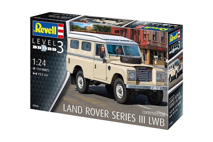 Revell 1/24 Land Rover Series III LWF 109 Scaled Plastic Model Kit image 130352