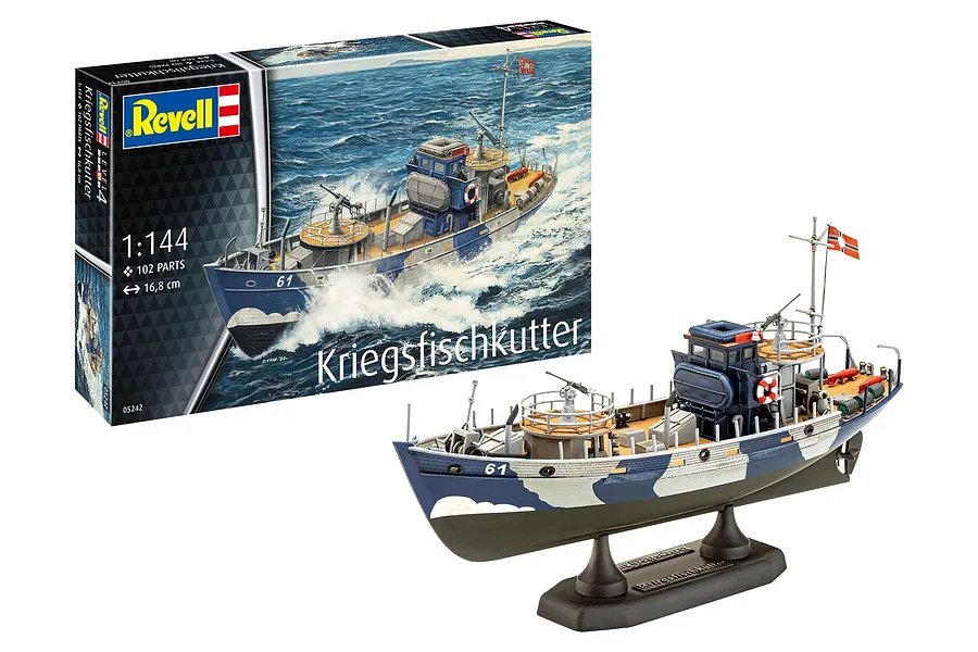 Revell 1/144 KFK Kriegsfischkutter Multi Purpose Warboat Scaled Plastic Model Kit image 130359