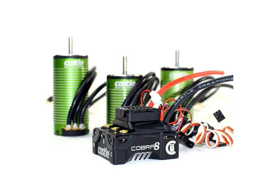 Castle Creations Cobra 8 6S Sensored Brushless ESC and 1512 1800kv Sensored Brushless Motor Combo image 130476