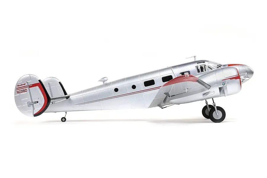 E-Flite RC Plane Beechcraft D18 1.5m BNF Basic with AS3X and Safe Select Technology image 130542