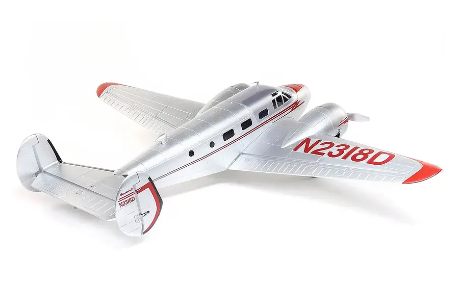 E-Flite RC Plane Beechcraft D18 1.5m BNF Basic with AS3X and Safe Select Technology image 130543