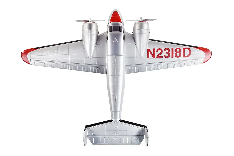 E-Flite RC Plane Beechcraft D18 1.5m BNF Basic with AS3X and Safe Select Technology image 130545