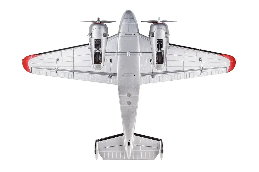 E-Flite RC Plane Beechcraft D18 1.5m BNF Basic with AS3X and Safe Select Technology image 130547