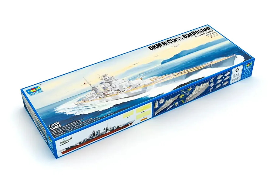 Trumpeter 1/350 DKM H Class Battleship Scaled Plastic Model Kit image 130558