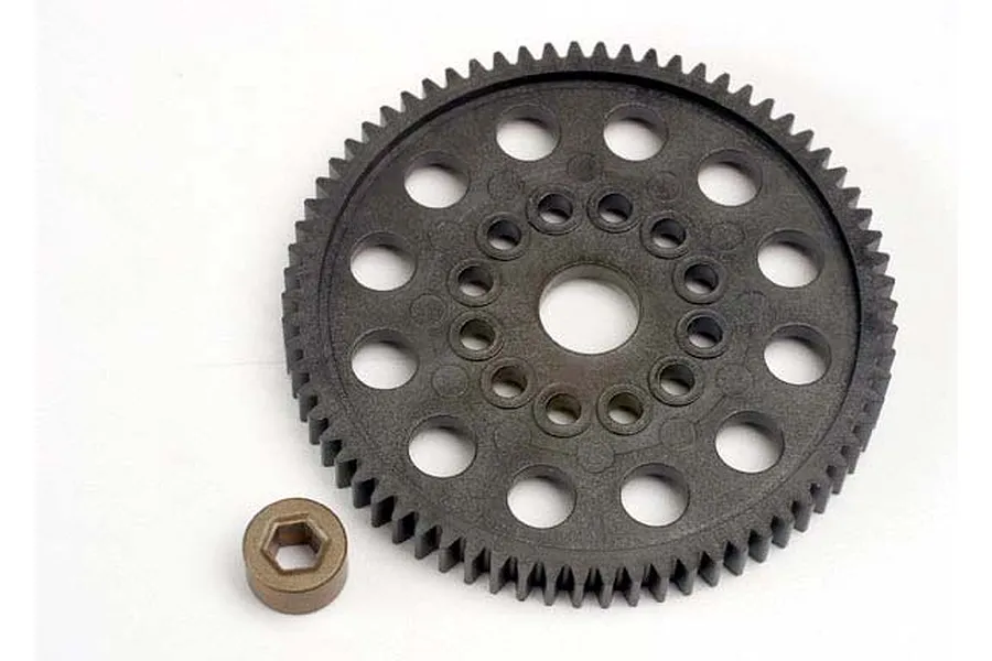 Traxxas 70T 32dp/0.8Mod Spur Gear w/ Metal Spacer image 13058