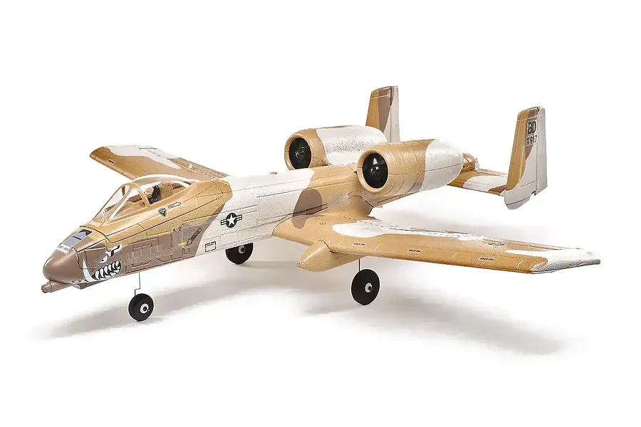 E-Flite RC Plane UMX A-10 Thunderbolt II 560mm Twin EDF Jet BNF Basic with AS3X and Safe Select Technology image 130572