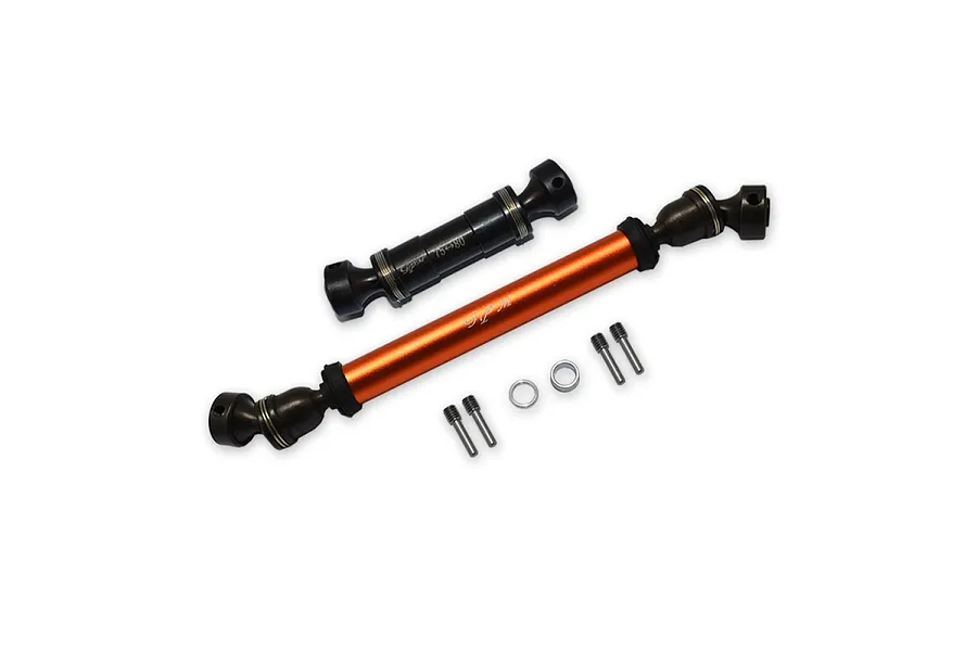 GPM Blue Aluminium Traxxas E-Revo VXL 2.0 Front &amp;amp; Rear Centre Drive Shafts 2Pcs image 130792
