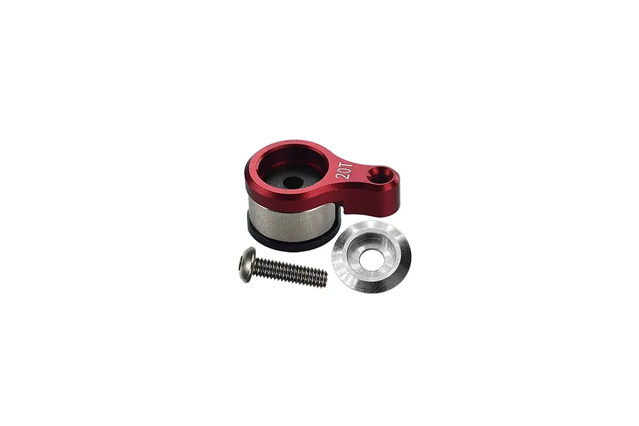 GPM Red Aluminium 20T Servo Horn w/ Servo Saver image 130849