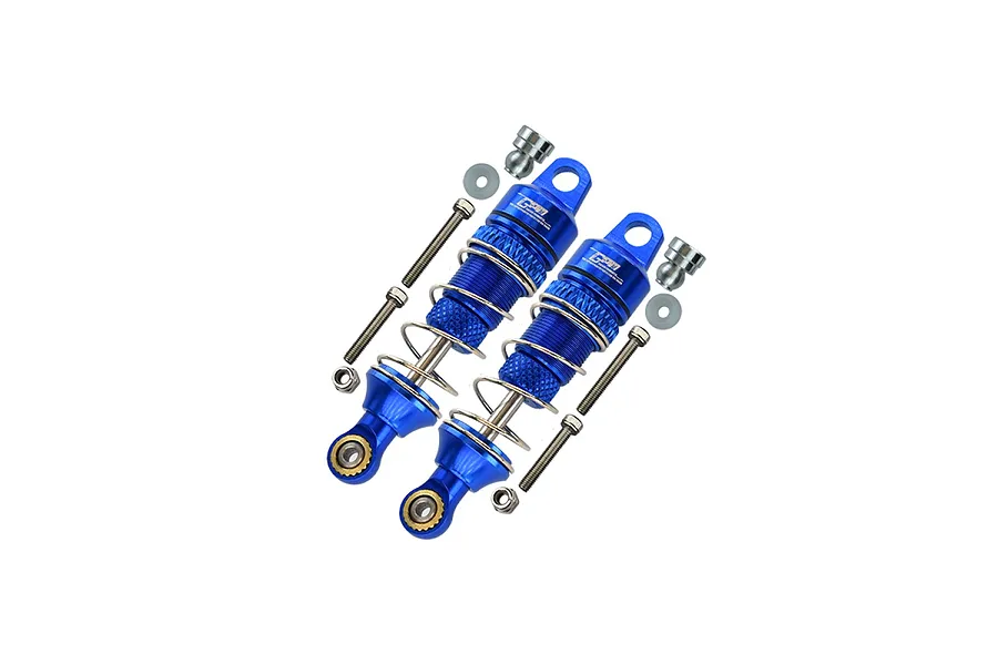 GPM Blue Aluminium Losi Mini T &amp;amp; Mini B 2.0 50mm Front Shocks 2Pcs w/ Hardware image 130862