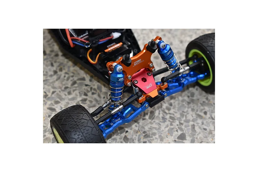 GPM Blue Aluminium Losi Mini T &amp;amp; Mini B 2.0 50mm Front Shocks 2Pcs w/ Hardware image 130864