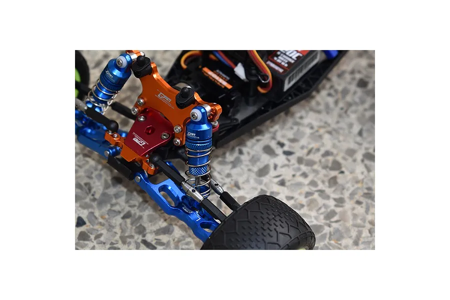 GPM Blue Aluminium Losi Mini T &amp;amp; Mini B 2.0 50mm Front Shocks 2Pcs w/ Hardware image 130865