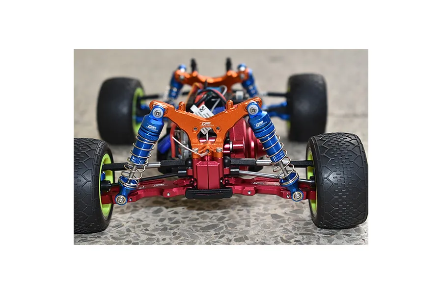 GPM Blue Aluminium Losi Mini T &amp;amp; Mini B 2.0 60mm Rear Shocks 2Pcs w/ Hardware image 130879