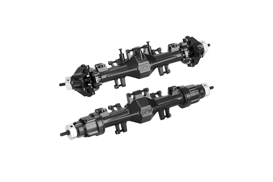 GPM Aluminium Complete Quick Release Front &amp;amp; Rear Axle Set 2Pcs - Black image 130934