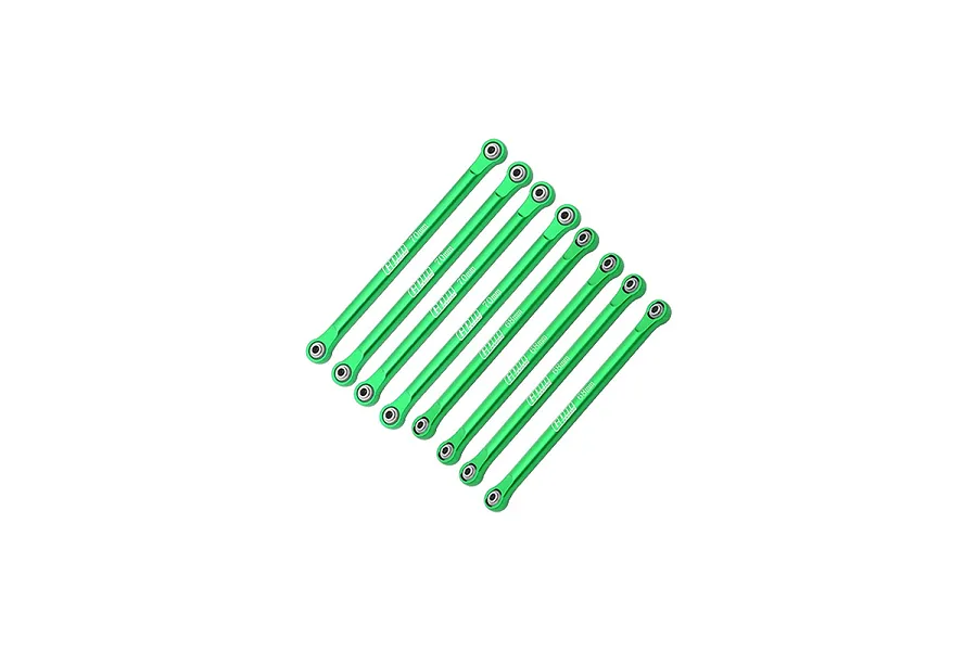 GPM Green Aluminium Upper &amp;amp; Lower Link Bar Set 8Pcs image 130936