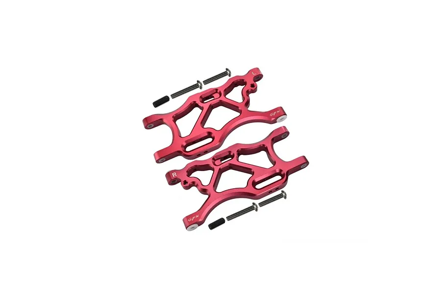 GPM Red Aluminium Rear Lower Suspension Arms Set image 130956