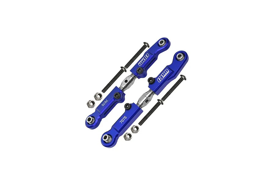 GPM Blue Aluminium Rear Adjustable Camber Links 2Pcs image 130957