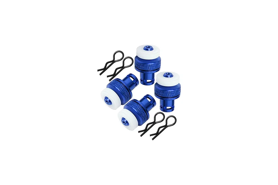 GPM Blue ARRMA Granite Front &amp;amp; Rear Magnetic Body Mount Set image 130960