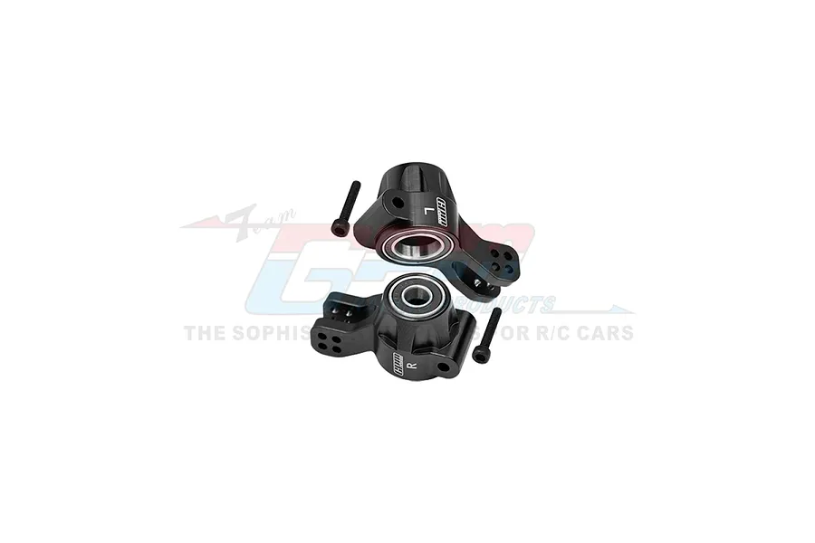 GPM Aluminium Rear Hubs with Bearings 2Pcs - Black image 131002
