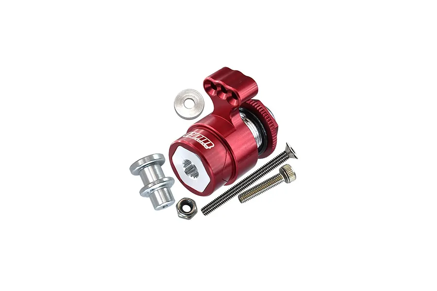 GPM Red Aluminium 15T Servo Horn w/ Servo Saver image 2