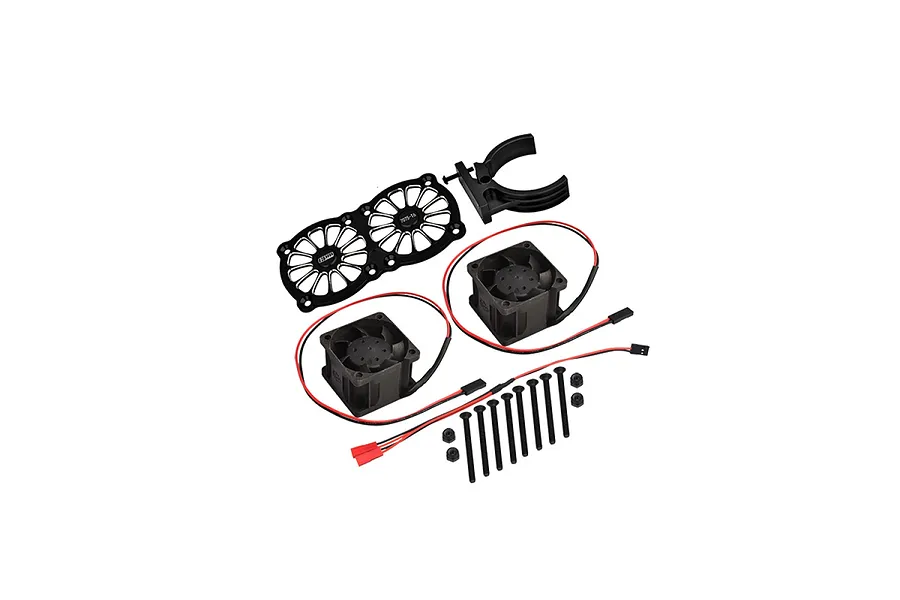 GPM Black Aluminium Adjustable Motor Heatsink w/ Dual Cooling Fans image 131046