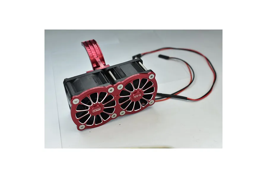 GPM Green Aluminium Adjustable Motor Heatsink w/ Dual Cooling Fans image 131053