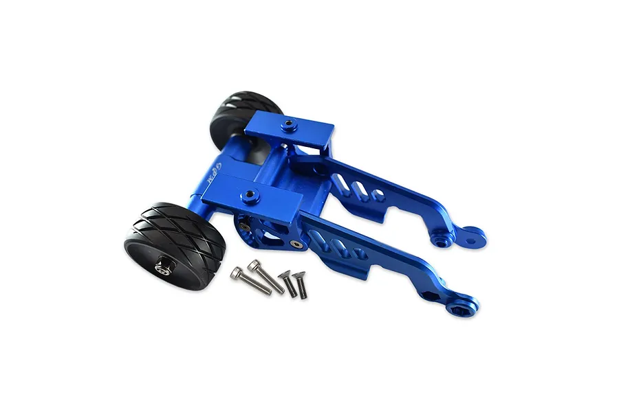 GPM Red Aluminium Adjustable Rear Wheelie Bar w/ Wing Mount image 131089