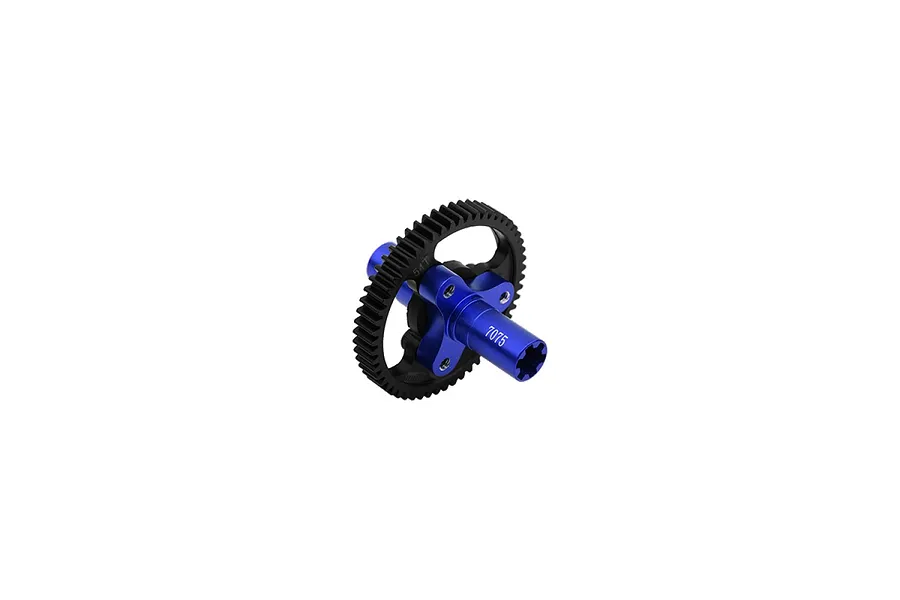 GPM Medium Carbon Steel 54T 32dp/0.8Mod Spur Gear with Aluminium Slipper Eliminator - Red image 131092