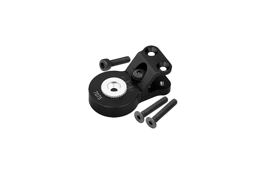 GPM Aluminium 25T Servo Horn with Built in Servo Saver - Black image 131149