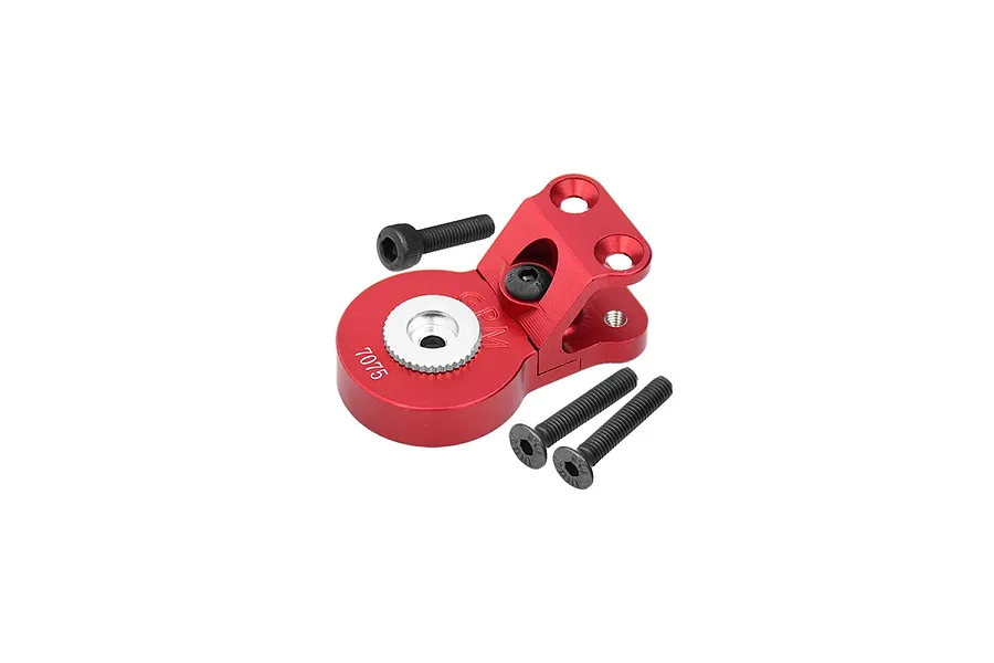 GPM Aluminium 25T Servo Horn with Built in Servo Saver - Red image 131150